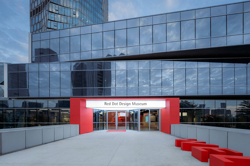 red dot design museum nestles within shopping mall in china