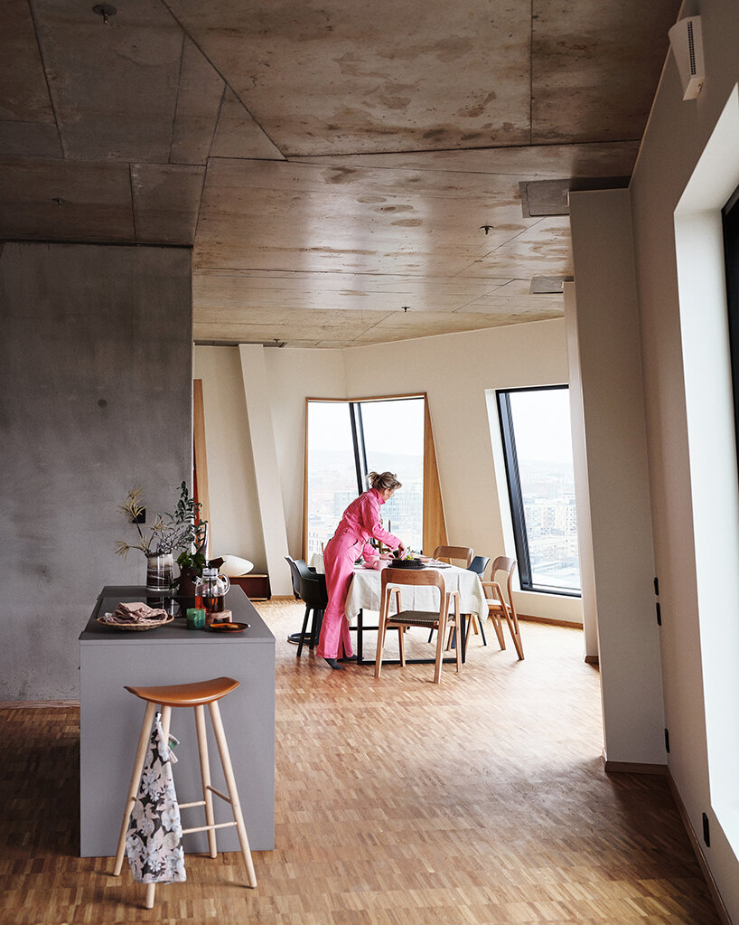 snøhetta's mixed-use building in oslo performs with net-zero energy usage