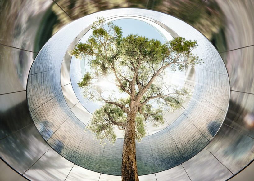 foster + partners' debut project in uruguay wraps around a glass-walled courtyard