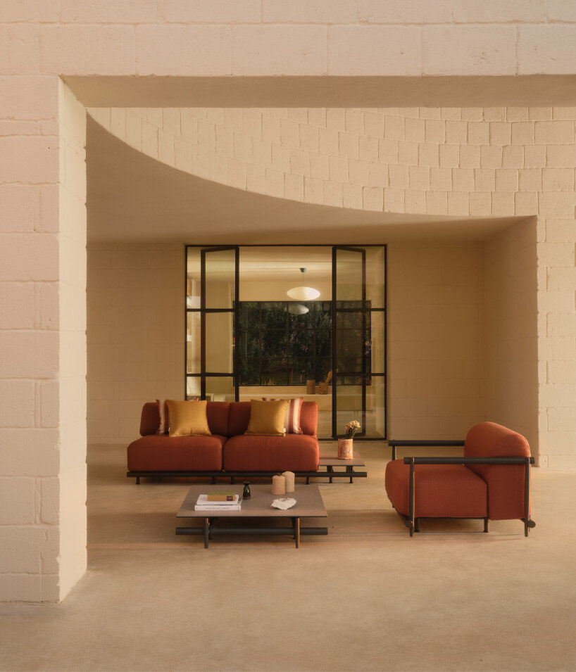unopiù’s davos collection continues comfort of interior furniture to outdoor spaces
