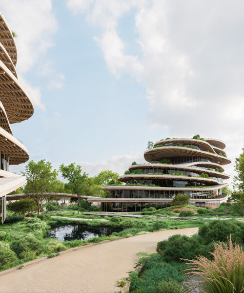 undulating 'GS headquarters' planned for tropical brazil by architect victor ortiz