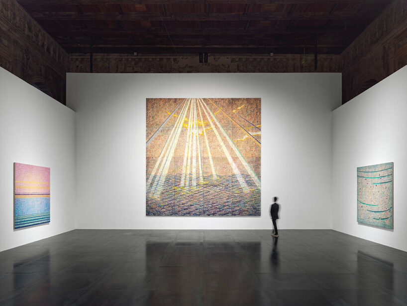 zeng fanzhi debuts latest abstract works at tadao ando-designed exhibition in venice