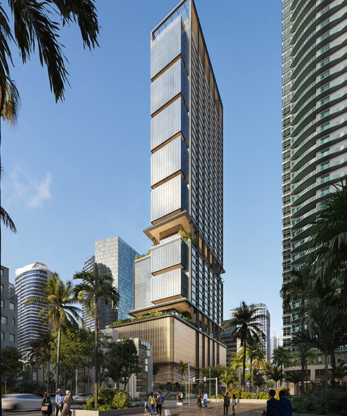 SOM unveils terraced tower '848 brickell' for modern miami workspaces