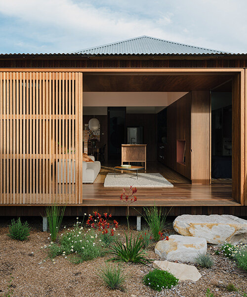 australian studio curious practice renovates 'aru house' with brickwork and timber screens