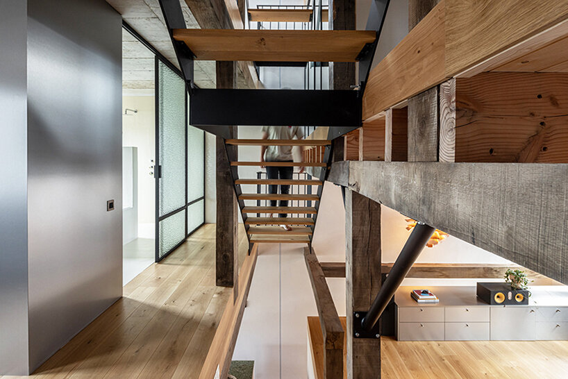 slaughterhouse café turns into sunlit multi-level residence by atelier vens vanbelle in belgium