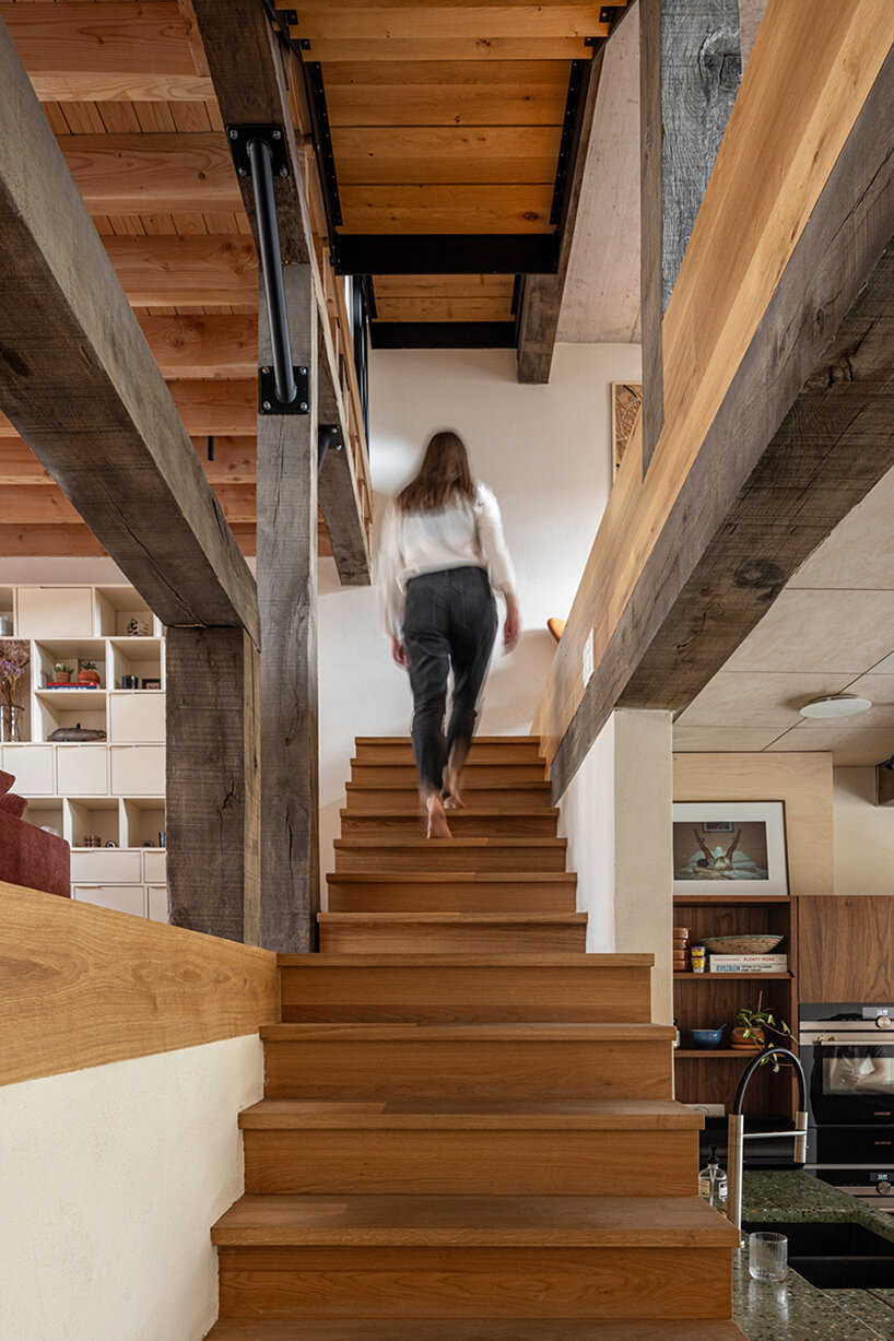 slaughterhouse café turns into sunlit multi-level residence by atelier vens vanbelle in belgium