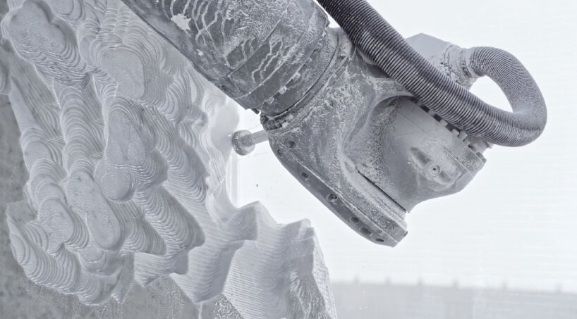 robot arm marble sculpture quayola film max cooper