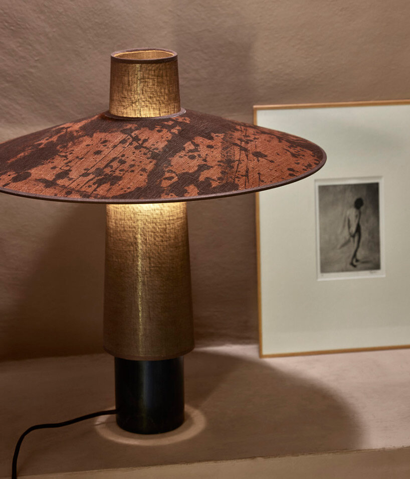 forestier's thésée collection infuses primitive design into handcrafted floating luminaires