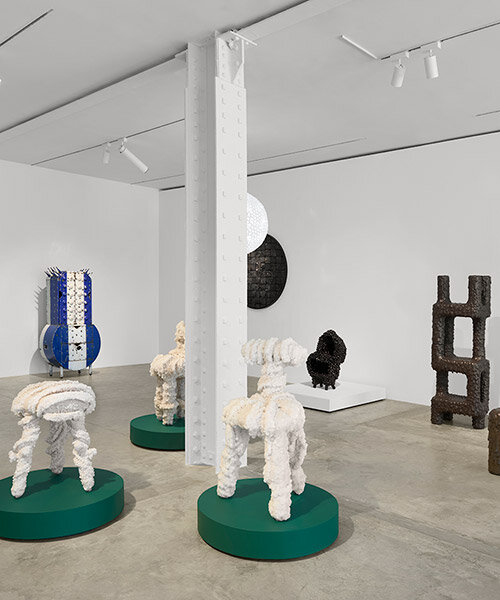 friedman benda exhibits diverse material experimentation with 'under present conditions'