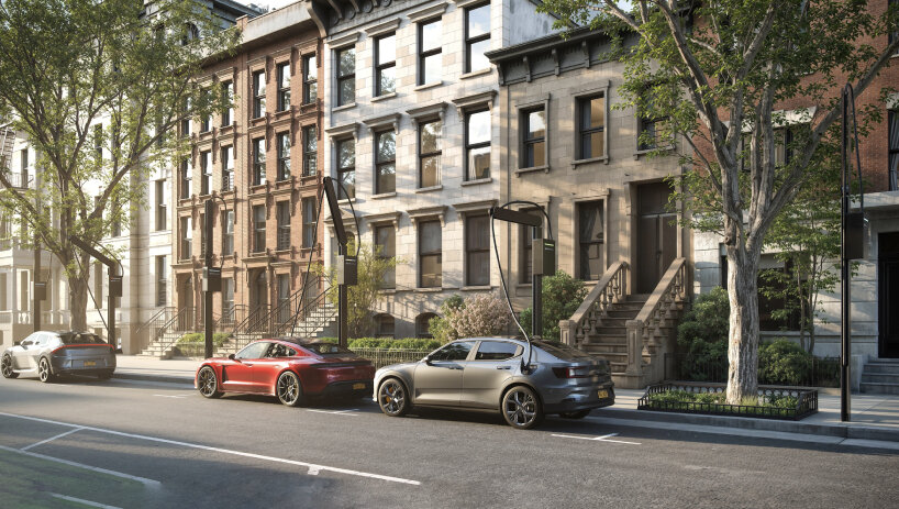 Gravedad DEAP Árbol Cargador de vehículo eléctrico Calle