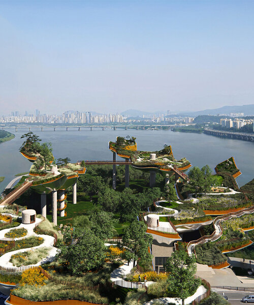 heatherwick studio's winning design for seoul's nodeul island is a sound-inspired public park
