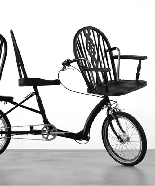 takuto ohta reimagines the japanese child-carrying mamachari bicycle as a chair