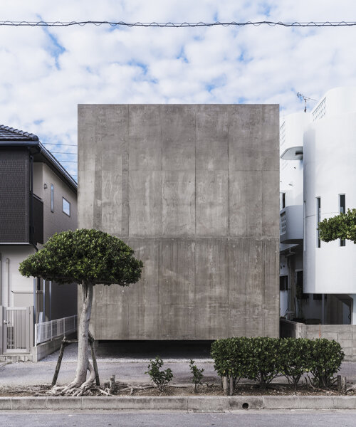 studio cochi architects' house in nishizaki stands as a windowless concrete block in okinawa