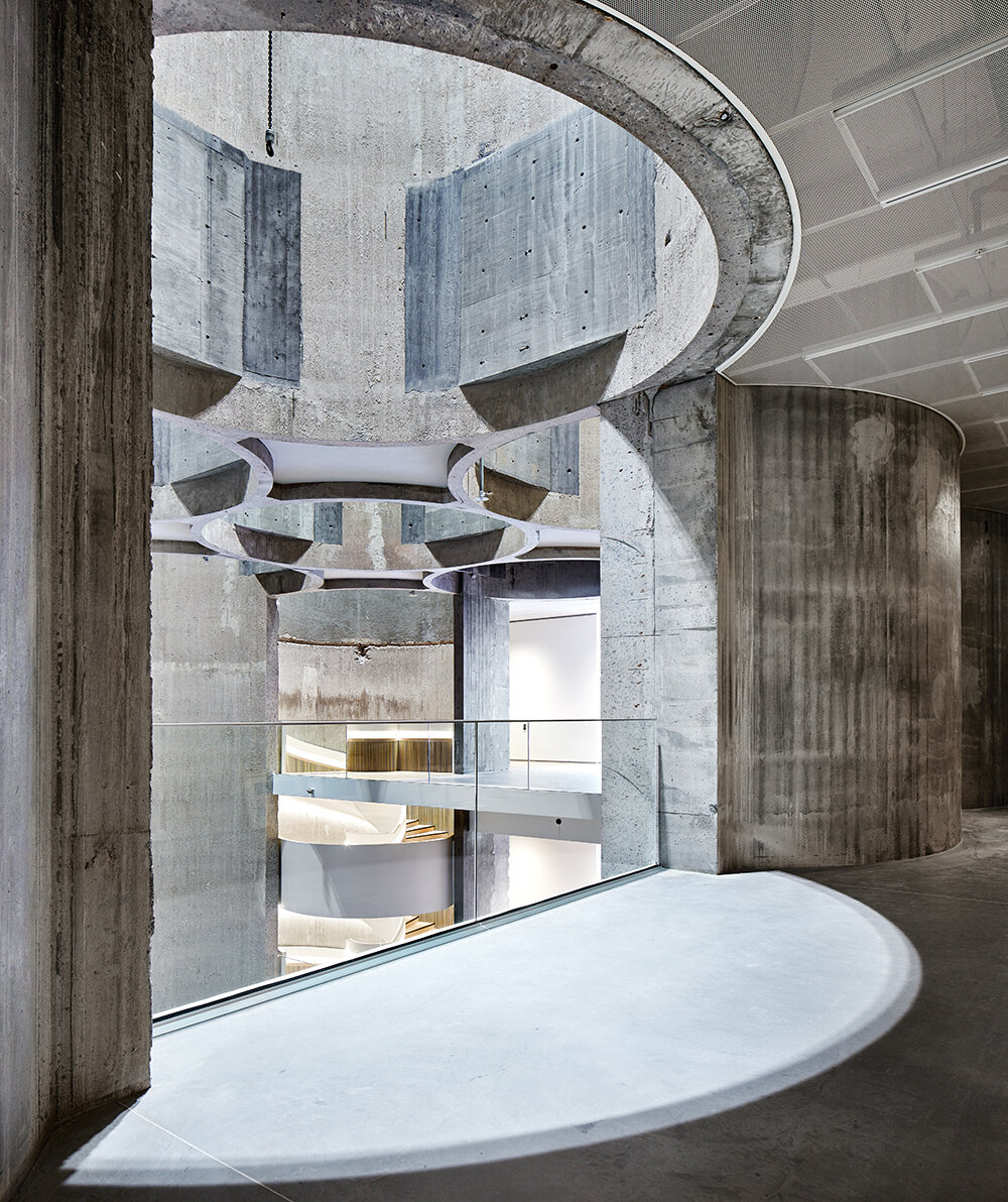 kunstsilo museum takes shape in southern norway as a converted grain silo from the 1930s