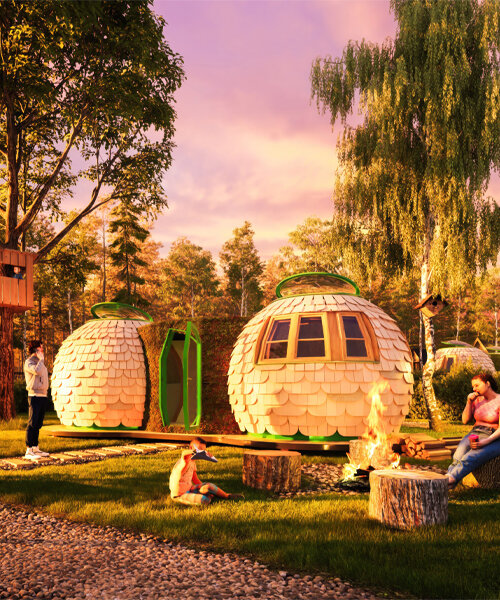 the first mycelium building will sprout in czechia as a glamping hub