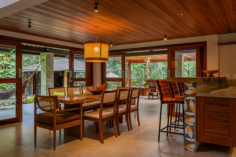 secluded casa sótão provides multi-level views to the lush brazilian landscape