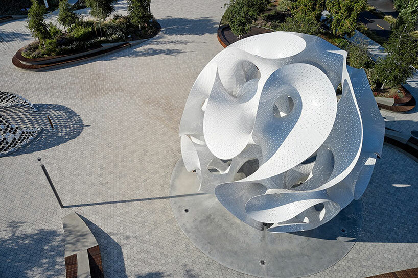 MARC FORNES / THEVERYMANY sculpts 'the orb' pavilion at google's campus