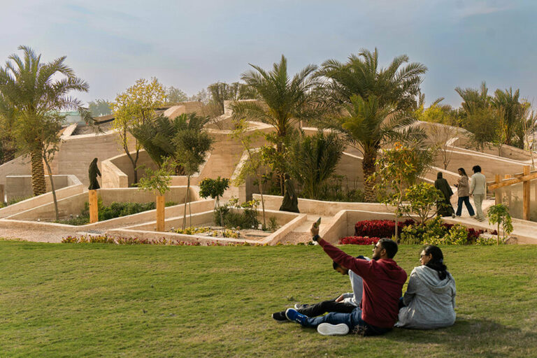Uae Rammed Earth BIG sculpts rammed earth UAE pavilion at doha's international ...