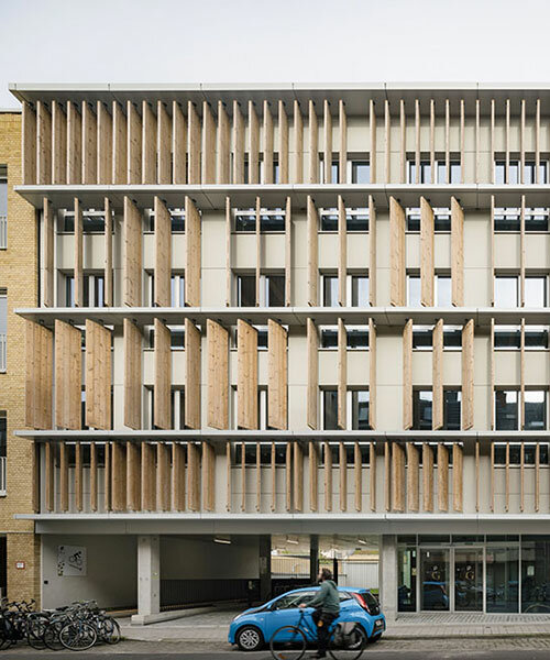 rhythmic slats by evr-architecten shade sustainable ghent campus