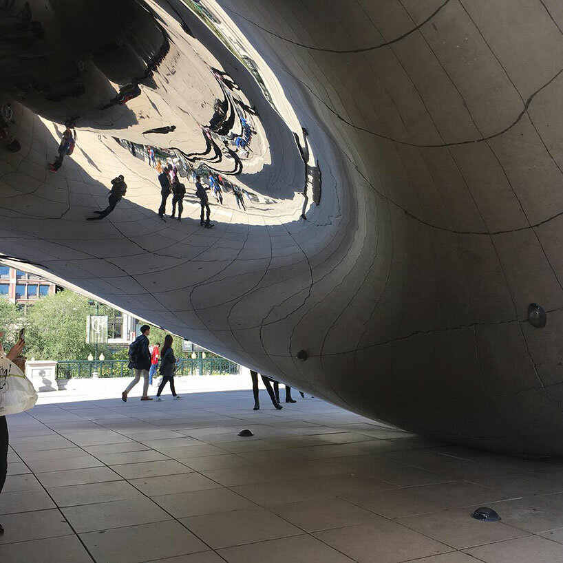 anish kapoor's 'bean' in chicago reopens to the public after a year of ...