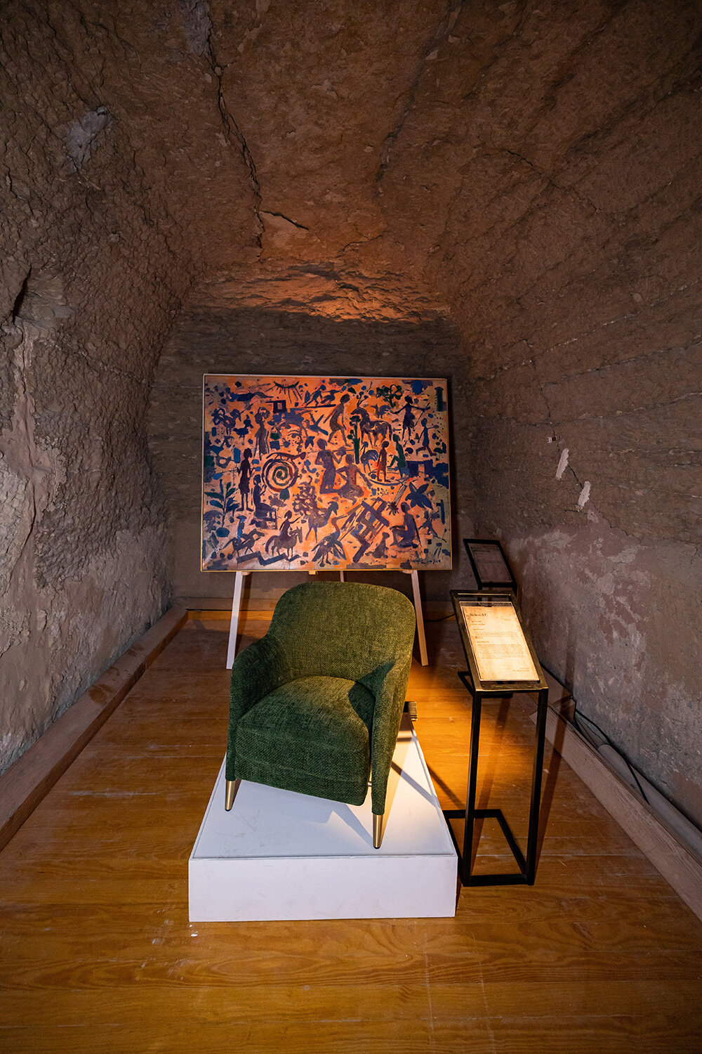 valu and art d'égypte host 'echoes of luxury' show within historical burial site in saqqara