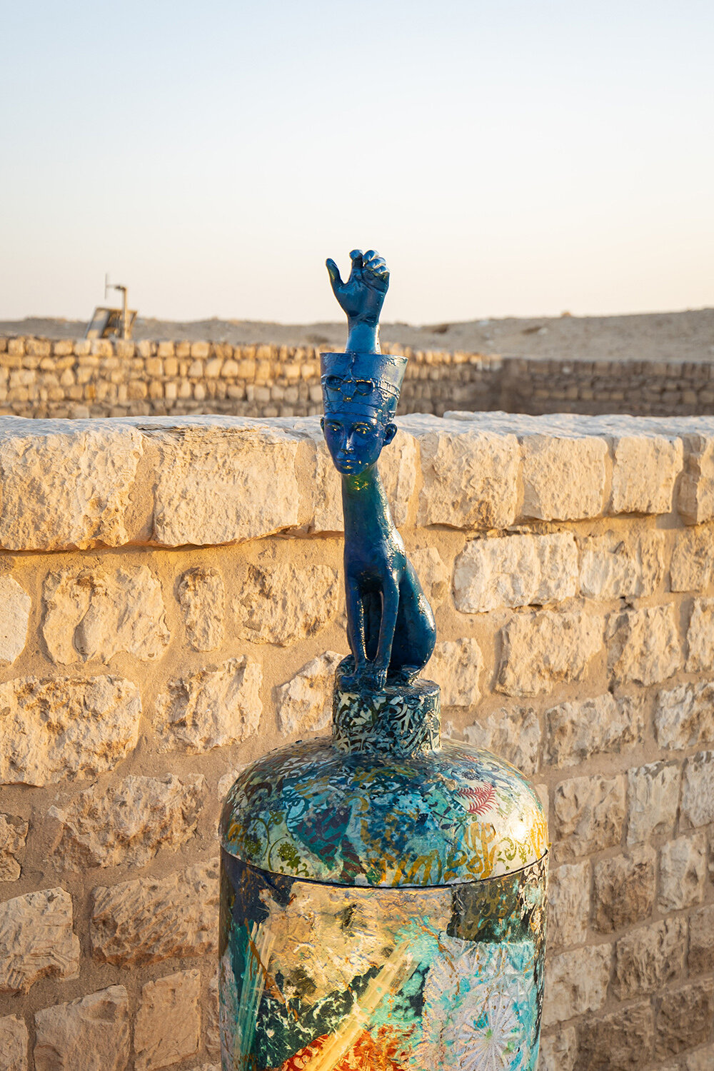 valu and art d'égypte host 'echoes of luxury' show within historical burial site in saqqara