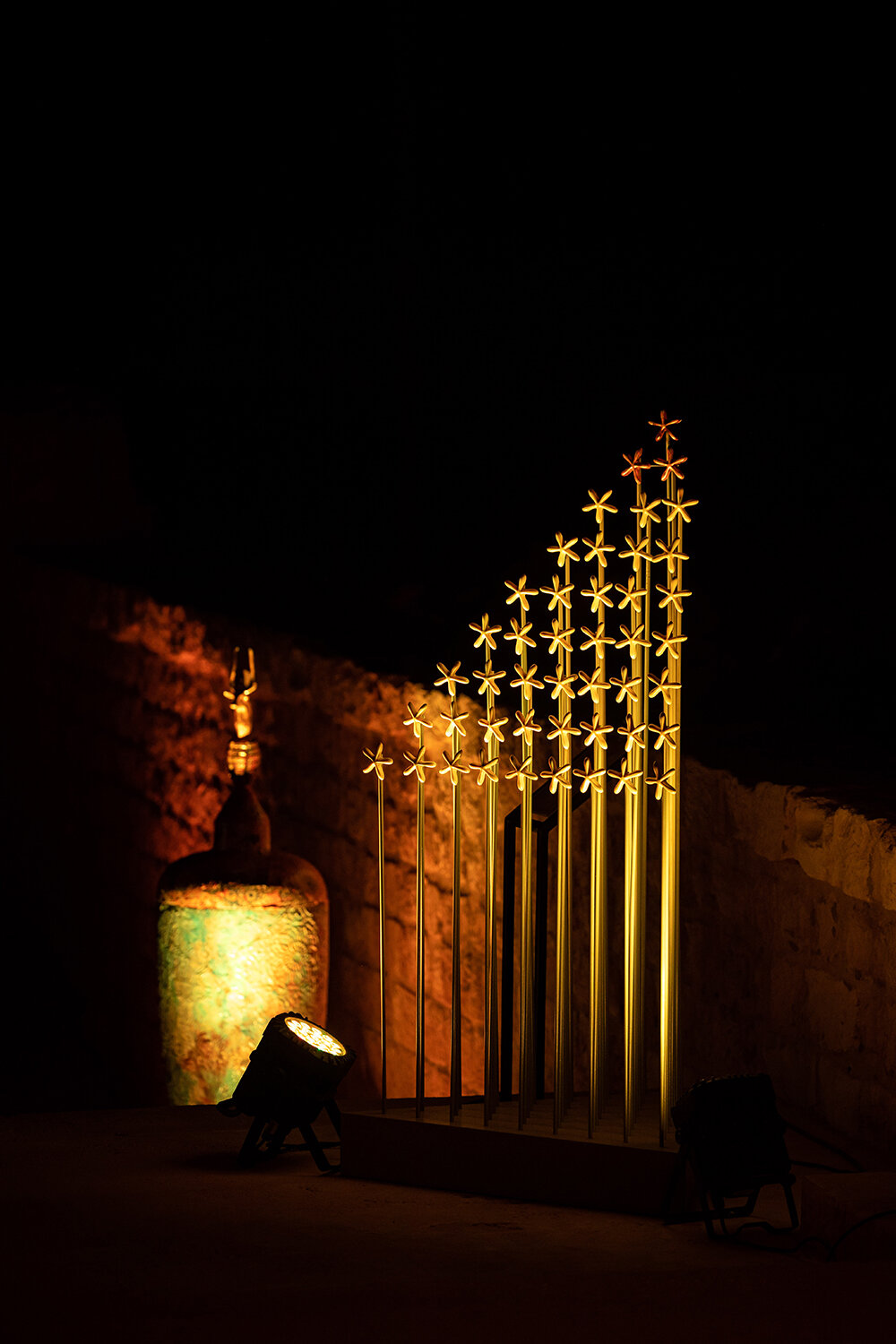 valu and art d'égypte host 'echoes of luxury' show within historical burial site in saqqara