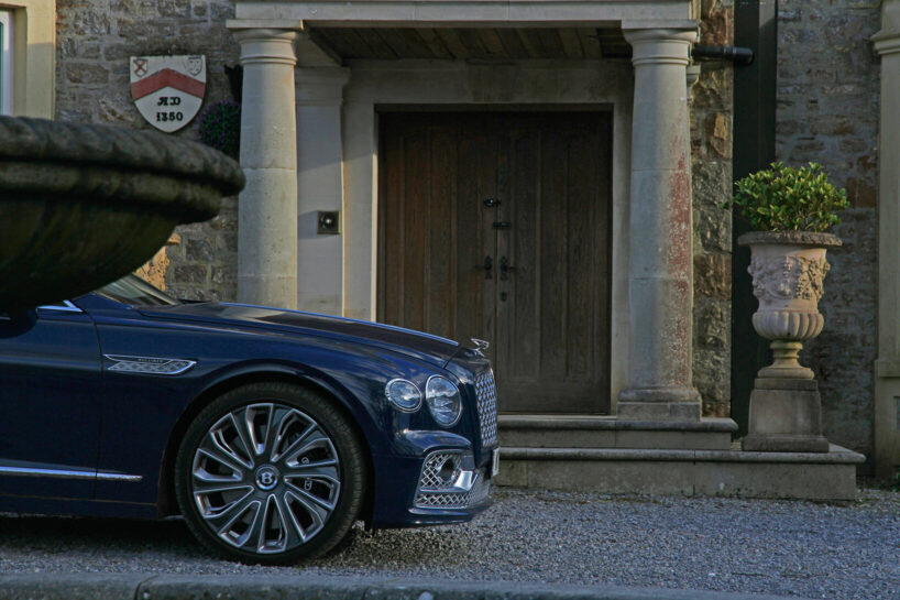 bentley flying spur mulliner W12 powers elegant design at speed