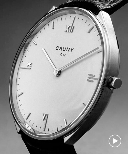 curved spring bars embrace cauny watch's case designed by eduardo souto moura