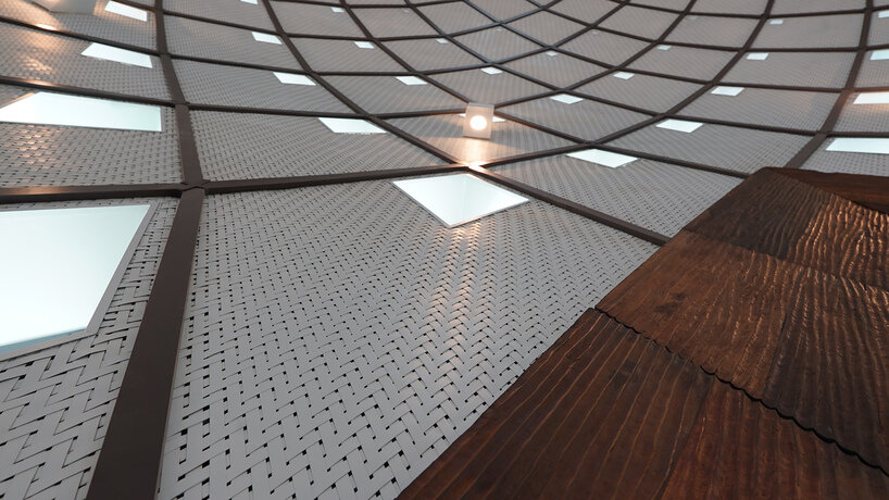 woven-domed baha'i house of worship reflects on papua new guinean art tradition