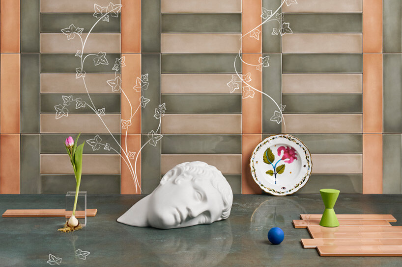 iris ceramica combines mixed media to stage emotion in ceramic surface design