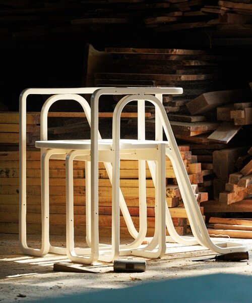 studio iyra’s digitally crafted parametric chair forms an infinite loop