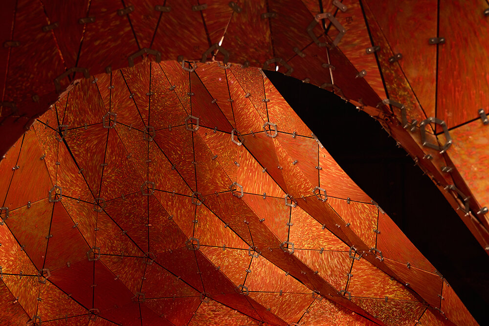 plastc lab conjures volcanic silhouettes from recycled plastic waste at we design beirut