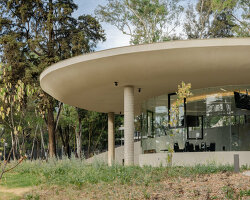 gardens, hills, and lakes weave through michan architecture & parabase's pavilions in mexico