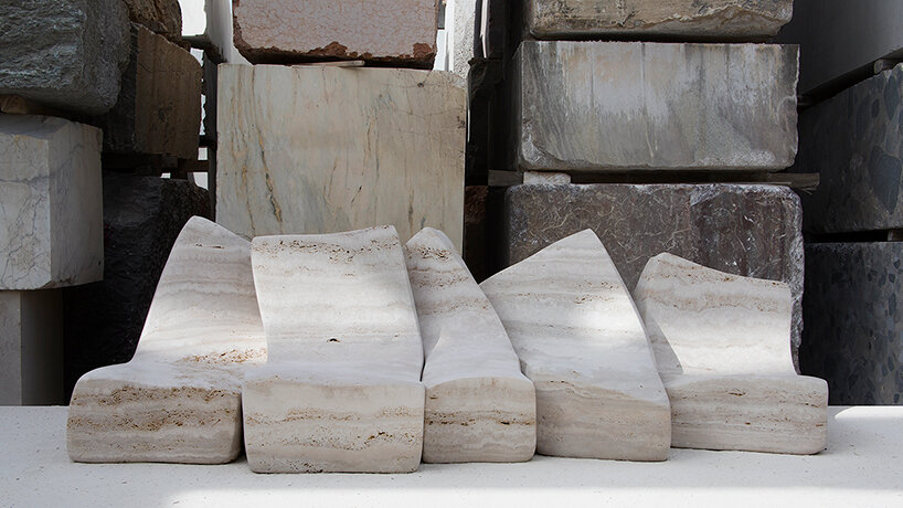 at friedman benda, najla el zein exhibits soft sculptures of stone, ceramic and glass