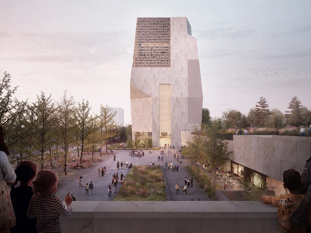 Obama Presidential Center reaches final height in Chicago