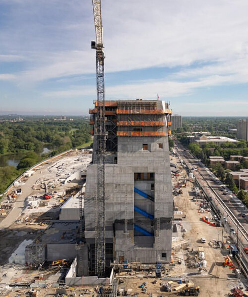 obama presidential center reaches its final height in chicago
