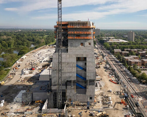 President Building Project brick architecture | designboom.com
