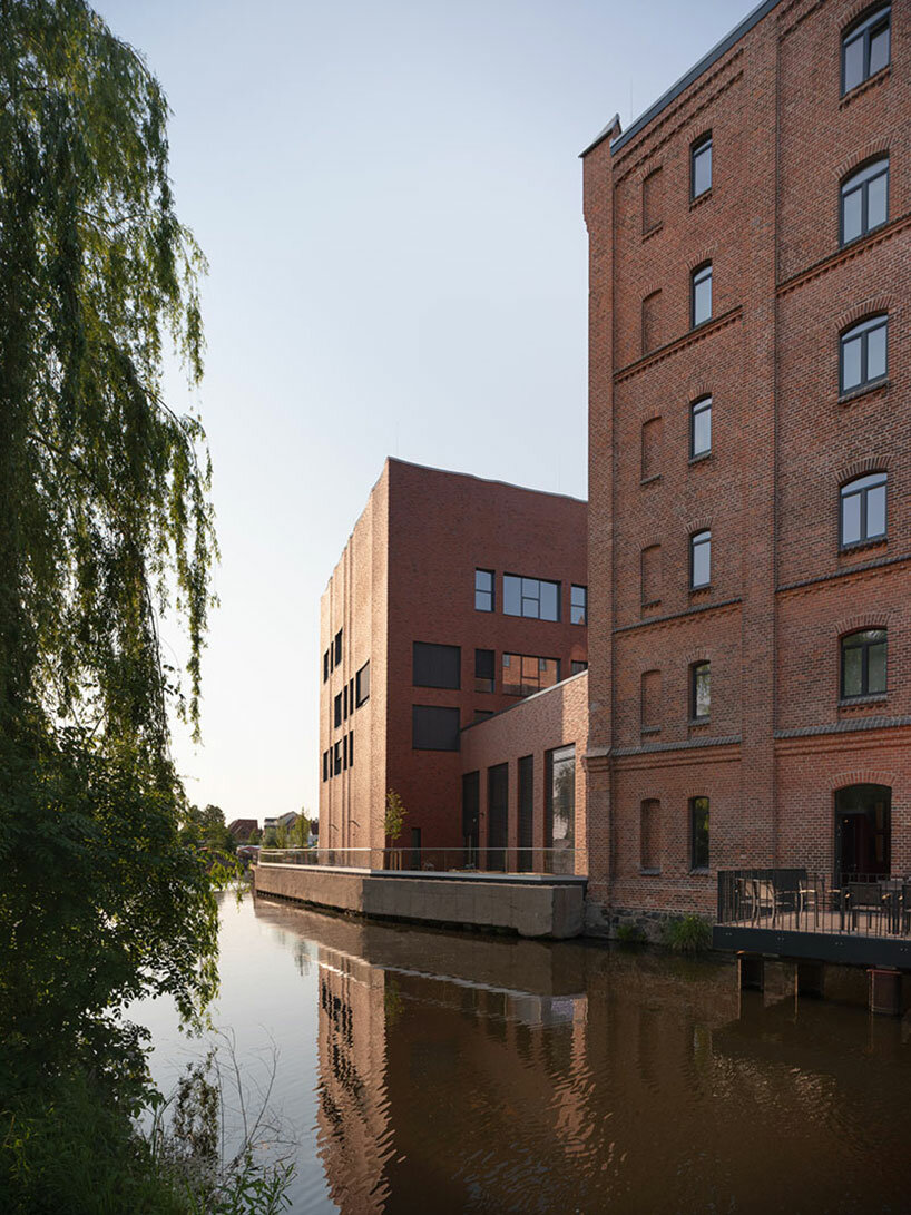 parchim cultural hub expansion revitalizes historic red brick mill from 1897 in germany