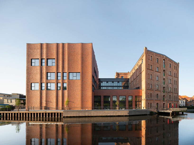 parchim cultural hub expansion revitalizes historic red brick mill from 1897 in germany