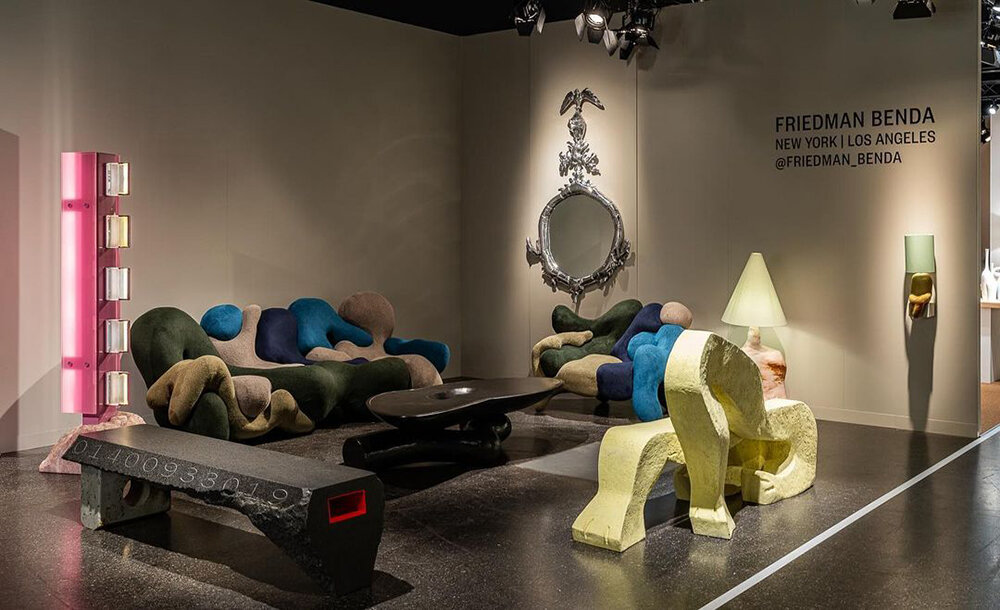 enrico marone cinzano's LED lamp at design miami/ basel is encased with WWII tank prisms