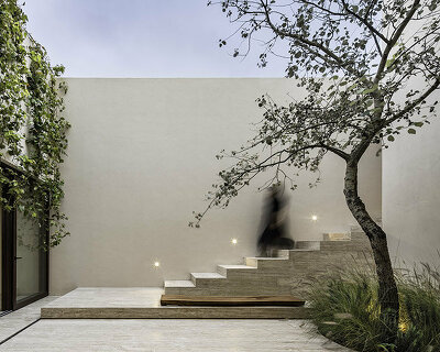 three hermetic volumes fuse shaping sabino 10's solid exterior in mexico