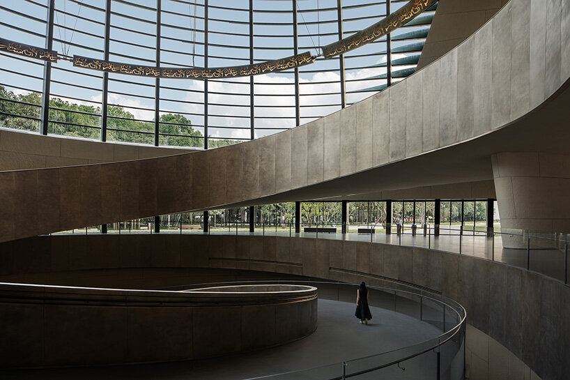undulating facade simulates eyes of chinese relics in sanxingdui museum renovation