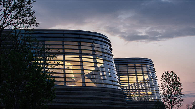undulating facade simulates eyes of chinese relics in sanxingdui museum renovation