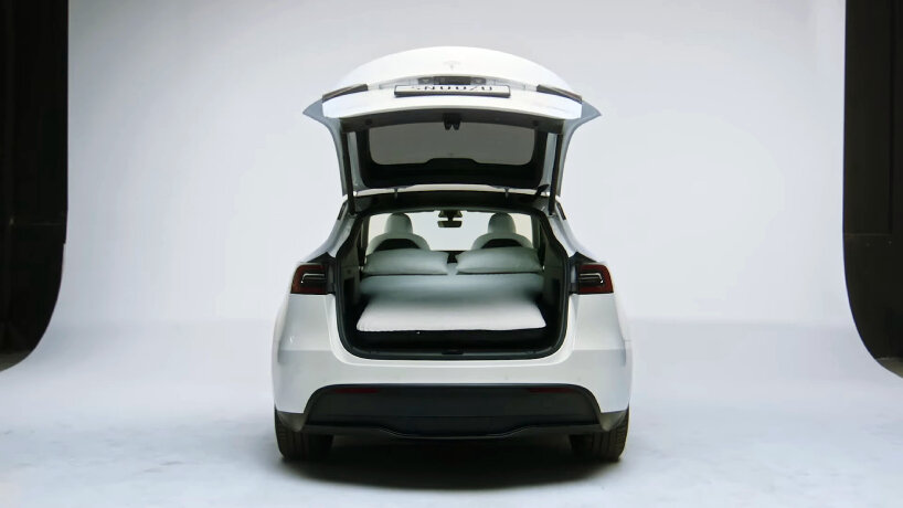 cama inflable de hotel coches tesla snuuzu