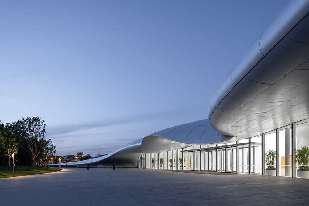 MAD architects drapes beijing's ZGC innovation center with a floating, clover-like roof