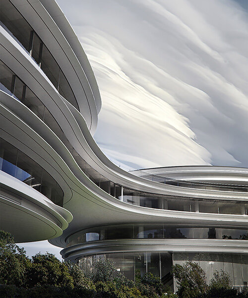 biomorphic tencent headquarters by MAD architects takes shape in shenzhen
