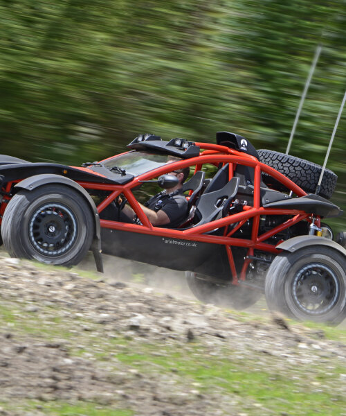 ariel’s buggy-like sports car ‘nomad 2’ drives into goodwood festival 2024 with an open cabin