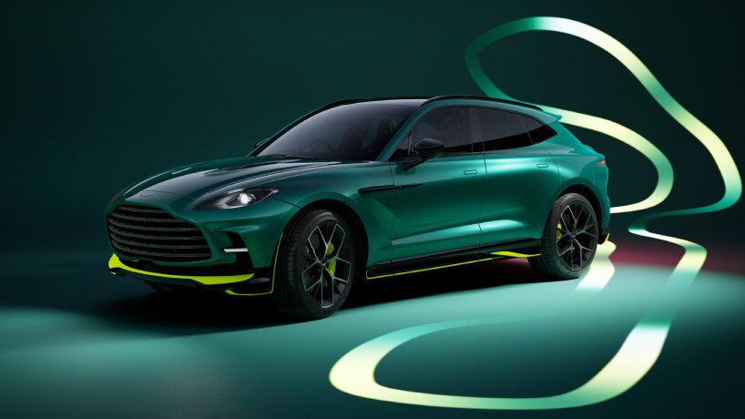 aston martin rolls out the ‘supercar of SUVs’ with lime lines as homage ...