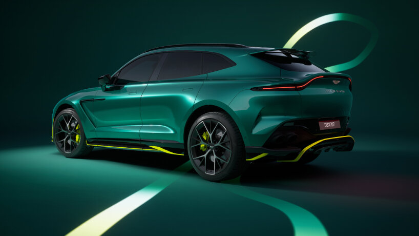 aston martin rolls out the ‘supercar of SUVs’ with lime lines as homage ...